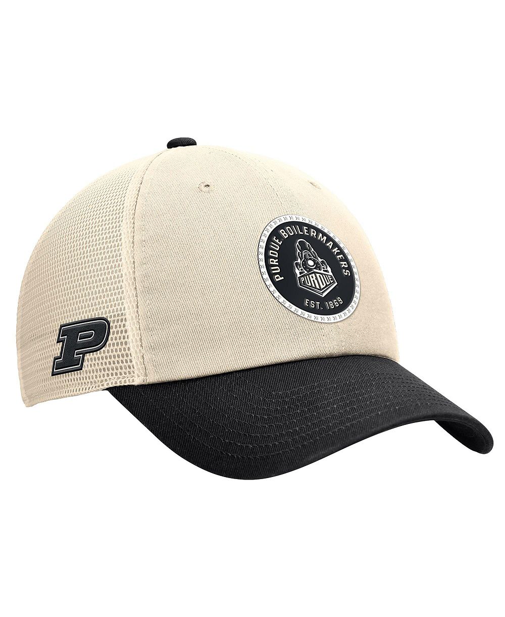Мужская кепка Nike Natural Purdue Boilermakers Club Trucker Adjustable