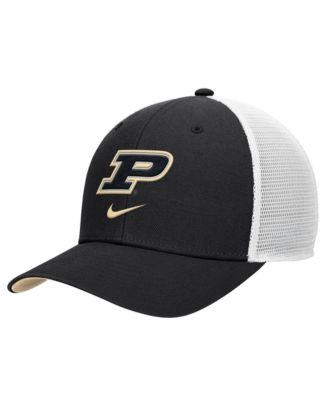 Мужская кепка Nike Black Purdue Boilermakers Rise Trucker Dri-FIT Adjustable