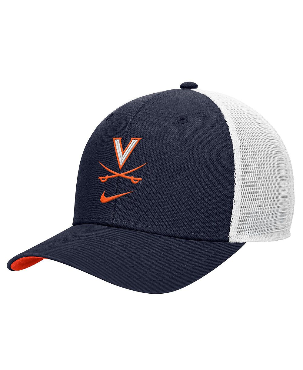 Мужская кепка Nike Navy Virginia Cavaliers Rise Trucker Dri-FIT Adjustable