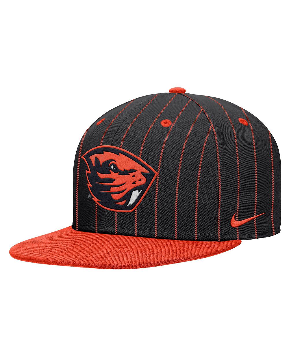 Мужская бейсболка Nike с козырьком-snapback черного цвета Oregon State Beavers Pro Dri-FIT