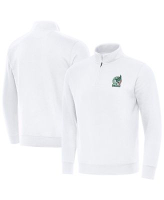 Antigua Мужской белый свитшот-толстовка Mexico National Team Landslide Quarter-Zip Pullover