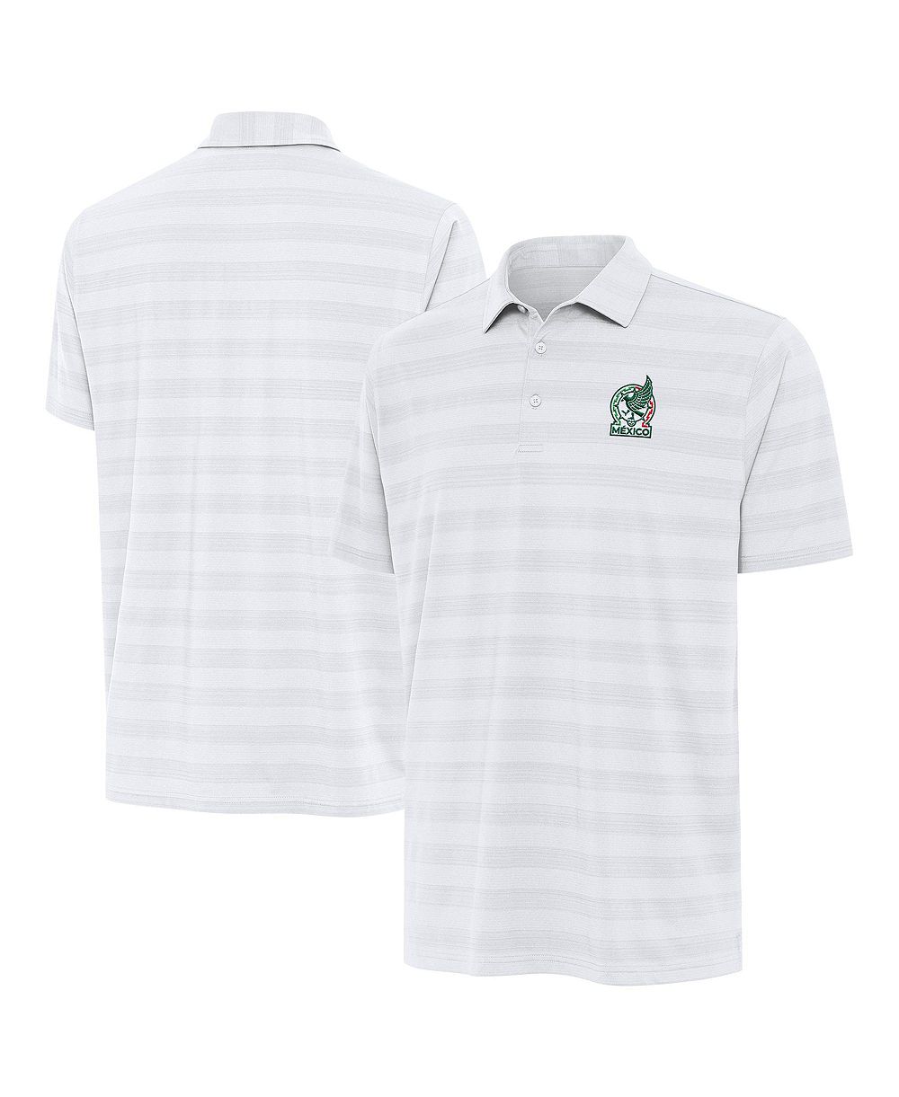 Antigua Мужская White Mexico National Team Channel Polo Shirt
