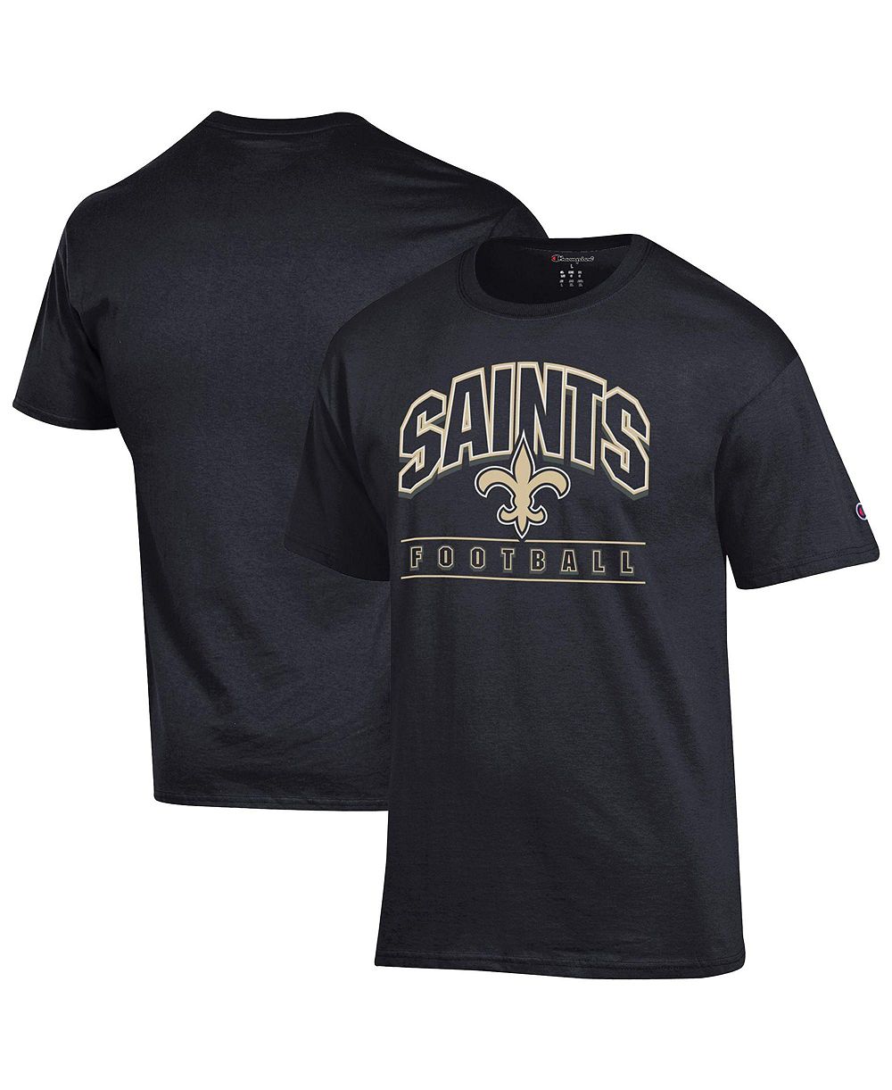 Мужская футболка Champion Black New Orleans Saints Football