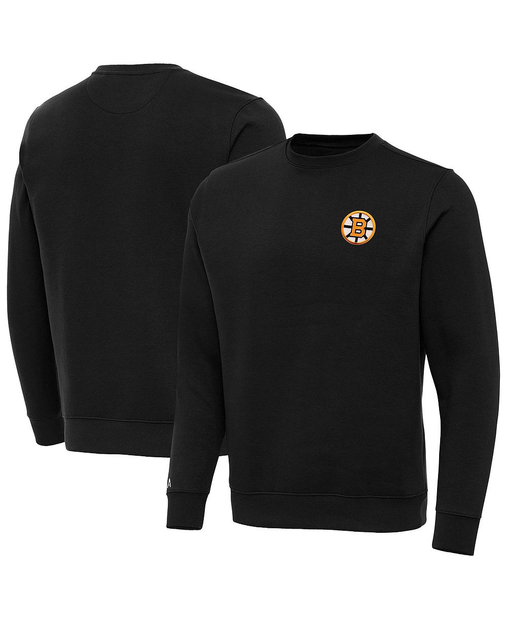 Мужской свитшот Antigua Black Boston Bruins Victory Pullover