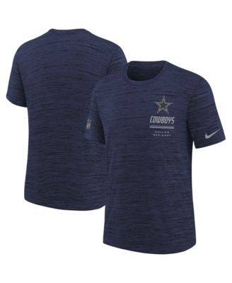 Nike Big Boys and Girls Navy Dallas Cowboys Sideline Velocity Dri-FIT T-Shirt