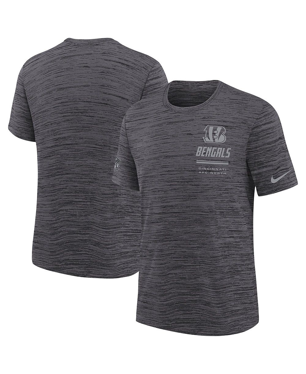 Nike Big Boys and Girls Black Cincinnati Bengals Sideline Velocity Dri-FIT T-Shirt