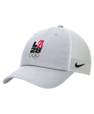 Кепка Nike мужская серая, летняя Олимпиада LA28, скрипт, клубная, регулируемая
