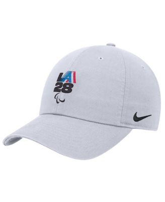 Детская кепка Nike White LA28 Summer Paralympics Retro Stripes Club Adjustable