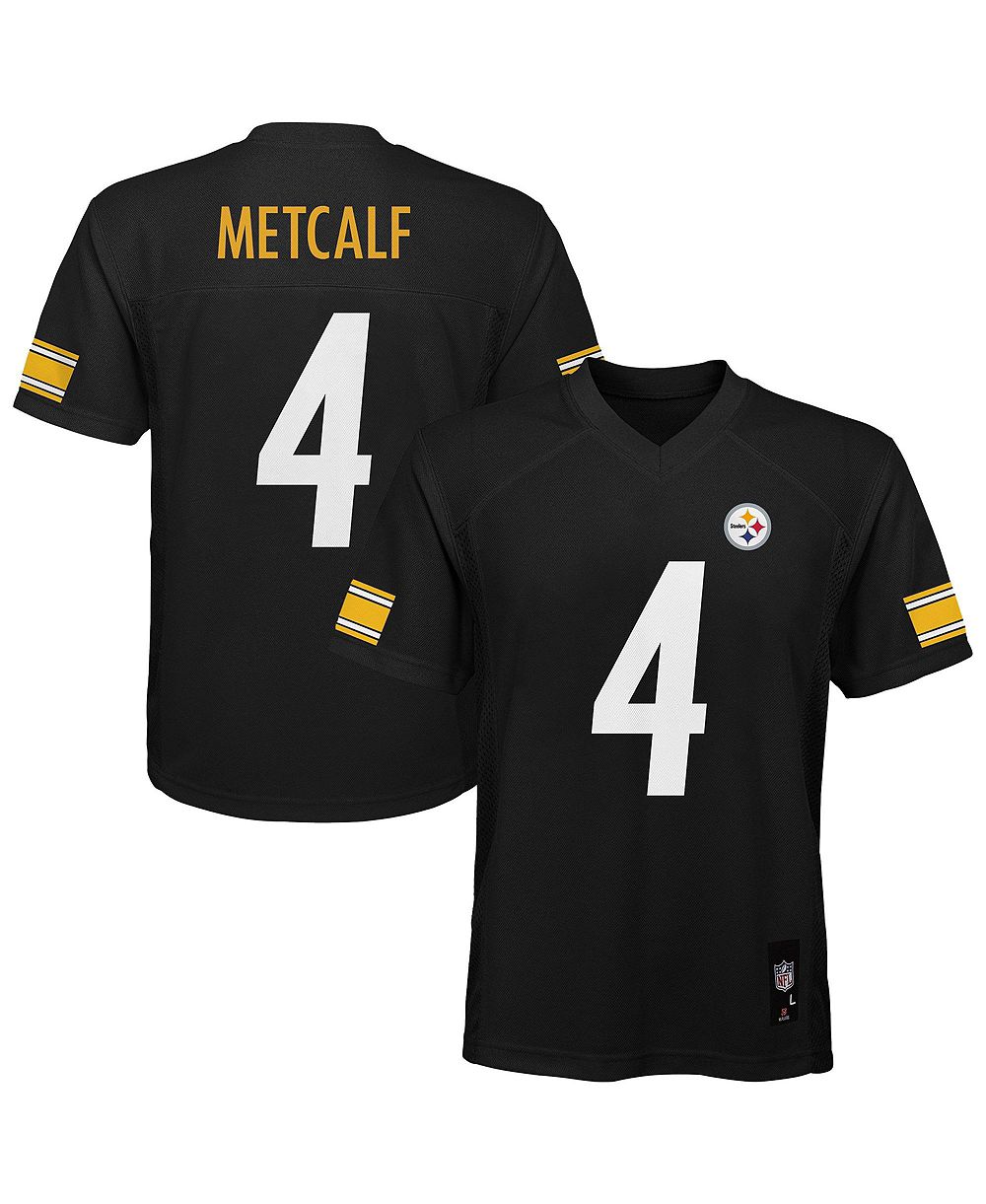 Детская джерси Outerstuff DK Metcalf Pittsburgh Steelers Replica Black