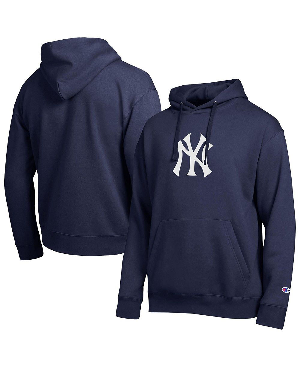 Мужское худи Champion Navy New York Yankees All Star с вышитым логотипом