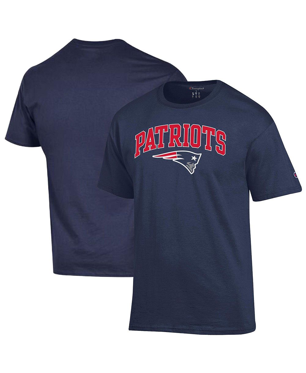 Мужская футболка Champion Navy New England Patriots Arch Over Logo