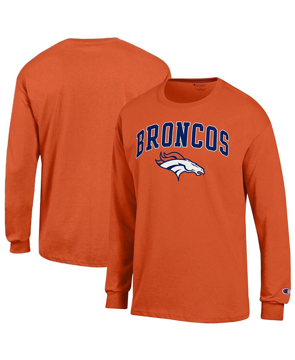 Мужская футболка Champion Denver Broncos Arch Over Logo Long sleeves Orange
