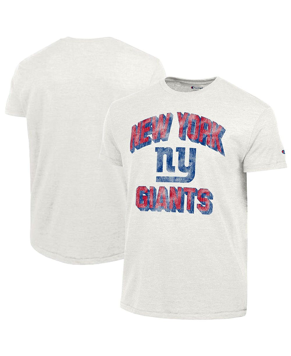 Champion Men's White New York Giants Ultimate Tri-Blend T-Shirt