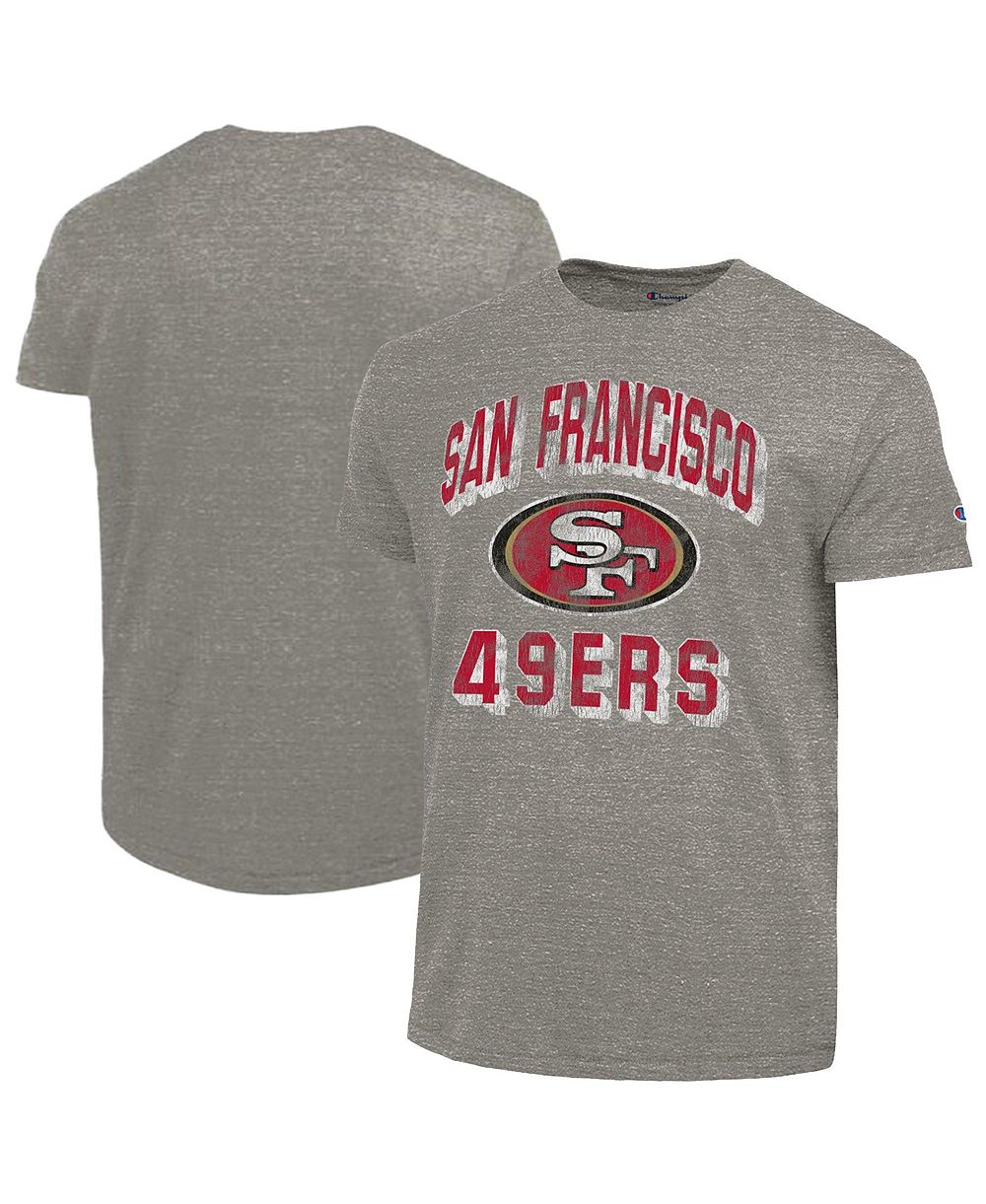 Мужская футболка Champion Charcoal San Francisco 49ers Ultimate Tri-Blend