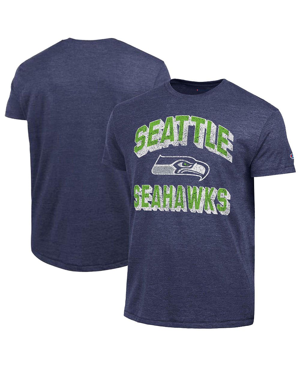 Champion Men's College Navy Seattle Seahawks Ultimate Tri-Blend T-Shirt