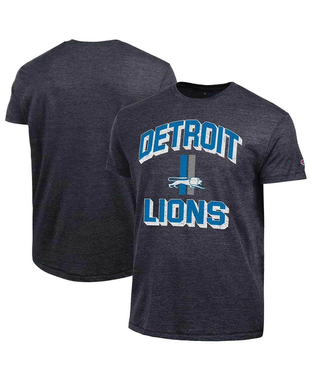 Мужская футболка Champion Charcoal Detroit Lions Ultimate Tri-Blend