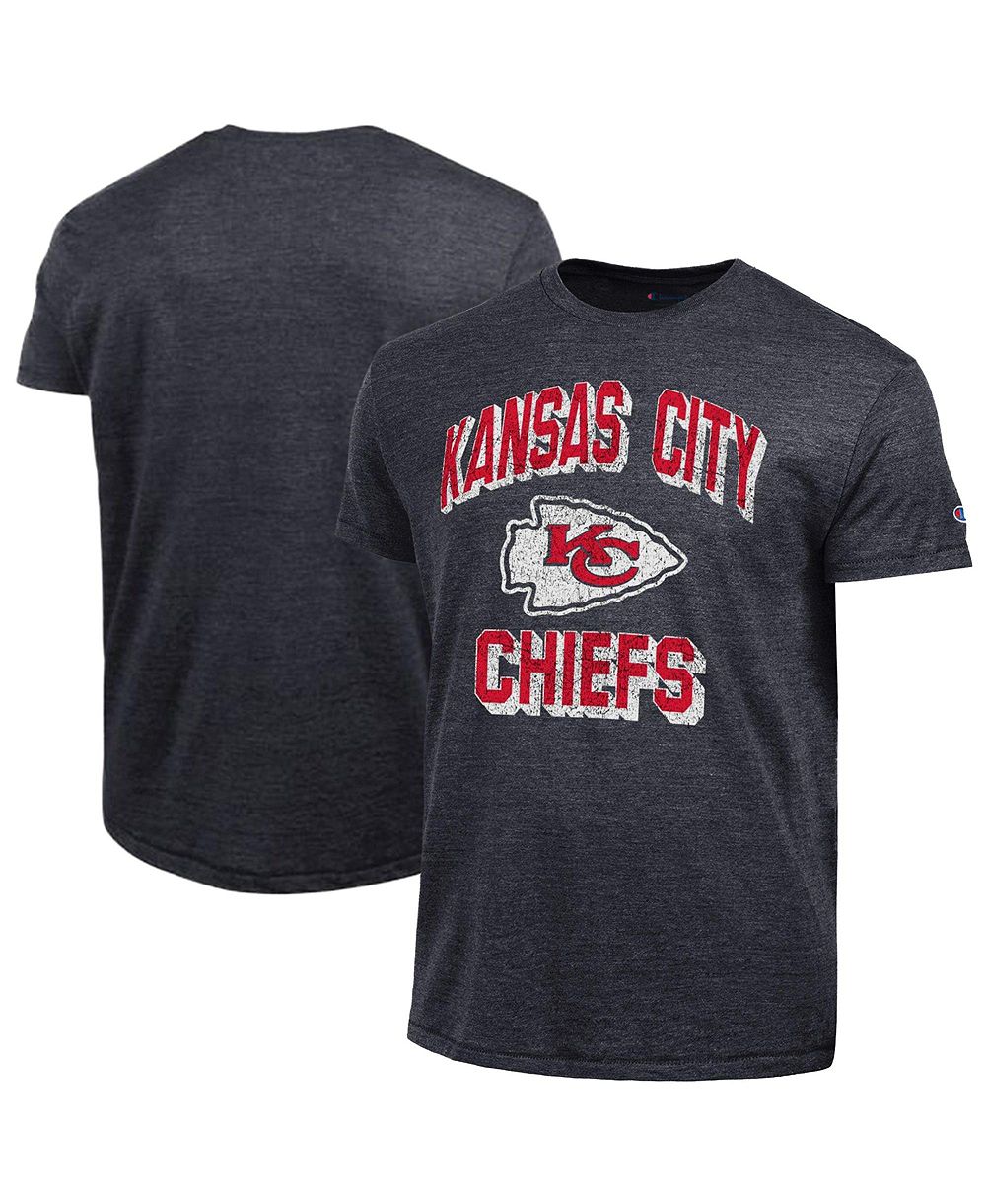 Champion Men's Black Kansas City Chiefs Ultimate Tri-Blend T-Shirt
