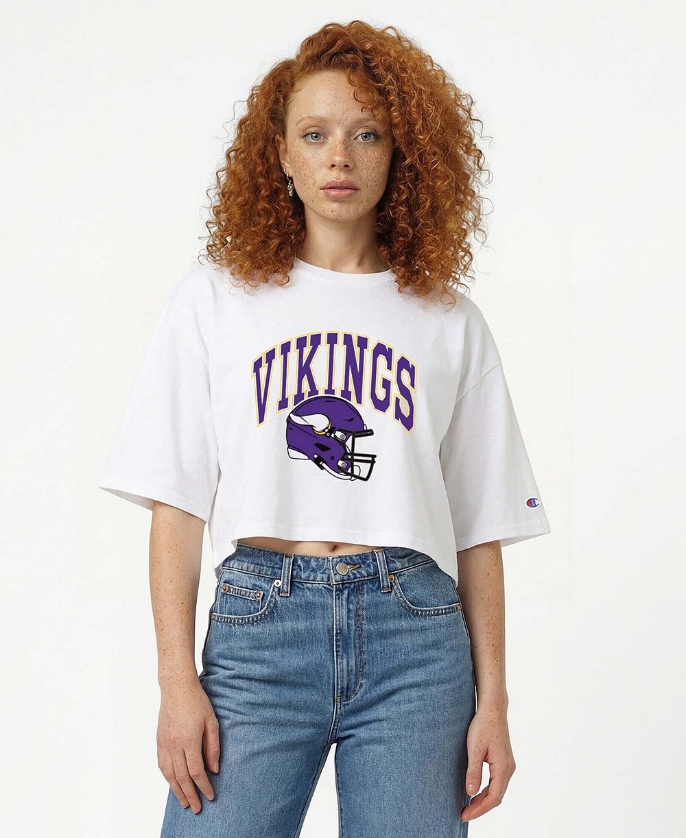 Champion Женская укороченная футболка Minnesota Vikings Oversized