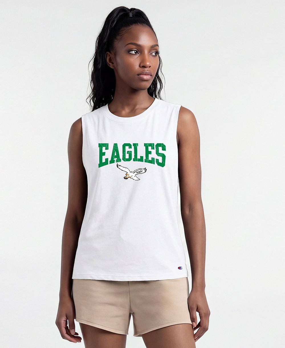 Champion женская майка с потертостями Philadelphia Eagles