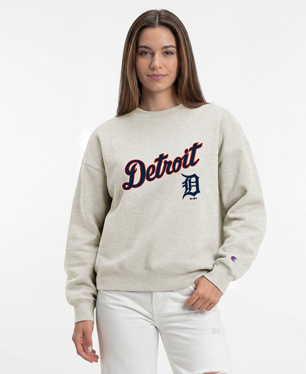 Женская толстовка Champion Detroit Tigers All-Star Relaxed-Fit Dropped-Shoulder
