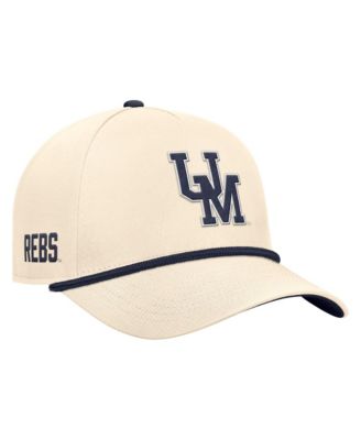 Мужская кепка Nike Natural Ole Miss Rebels Vintage Rope Rise Adjustable