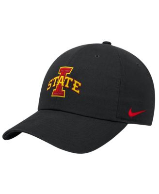 Nike Мужская черная кепка Iowa State Cyclones 2026 Sideline Club Adjustable
