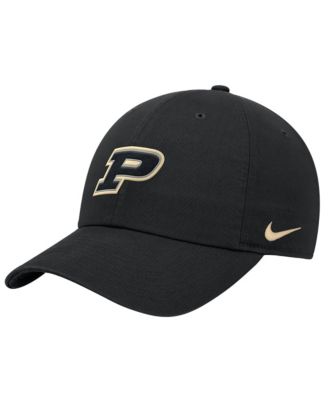 Nike мужская регулируемая кепка Purdue Boilermakers 2026 Sideline Club черного цвета