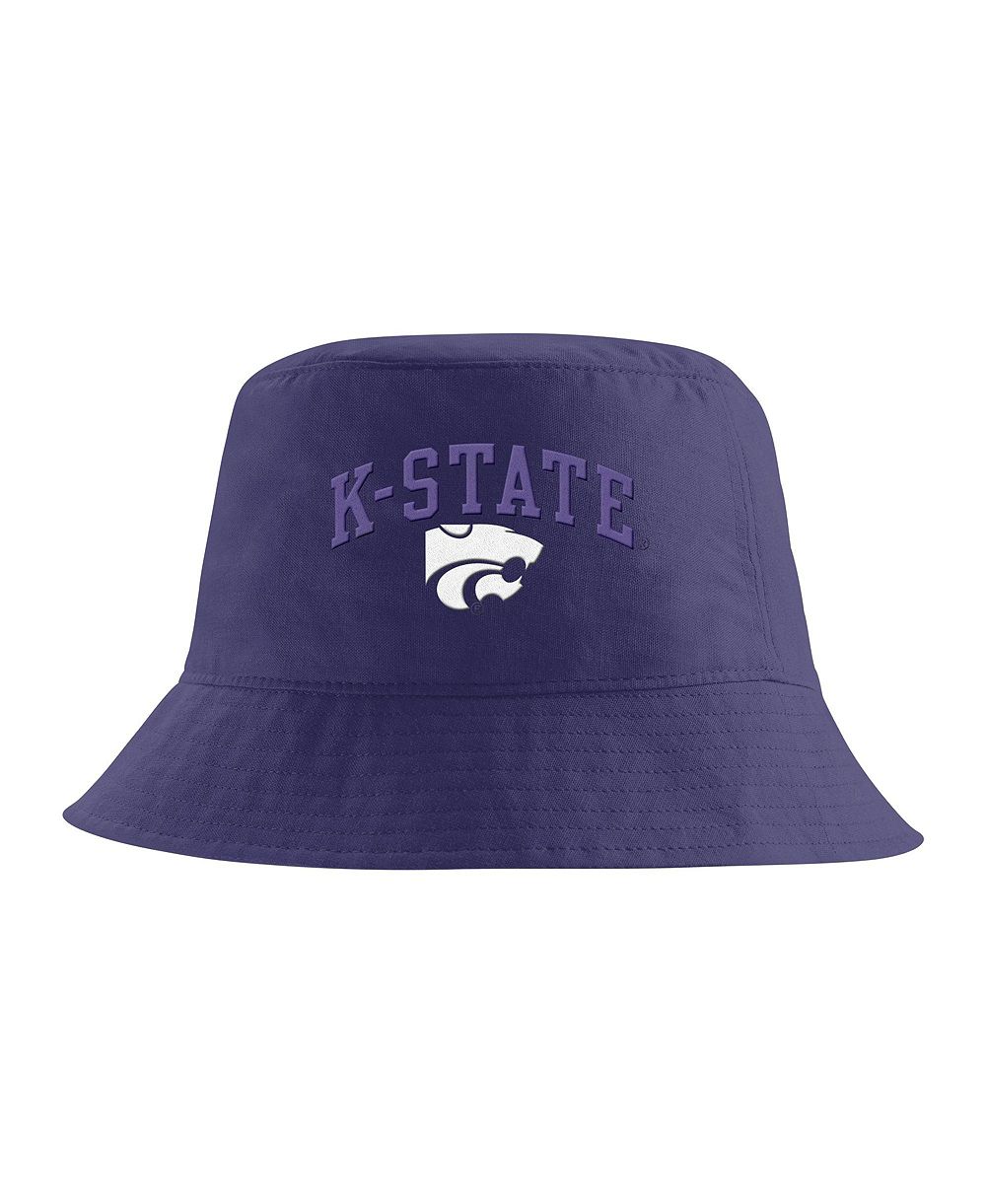 Nike мужская фиолетовая бейсболка Kansas State Wildcats Apex Striped Bucket Hat