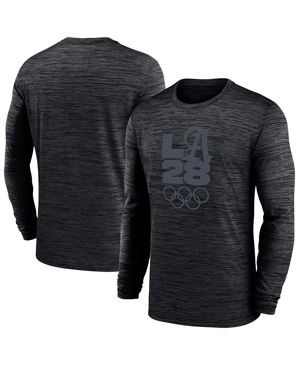 Мужская футболка Nike Black LA28 Summer Olympics Team Issue Velocity Dri-FIT Long sleeves