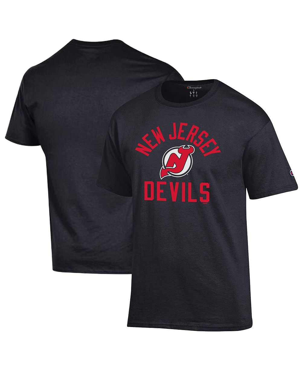 Мужская футболка Champion Black New Jersey Devils Primary Logo Jersey