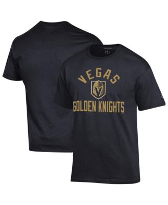 Champion Men's Black Vegas Golden Knights Primary Logo Jersey T-Shirt