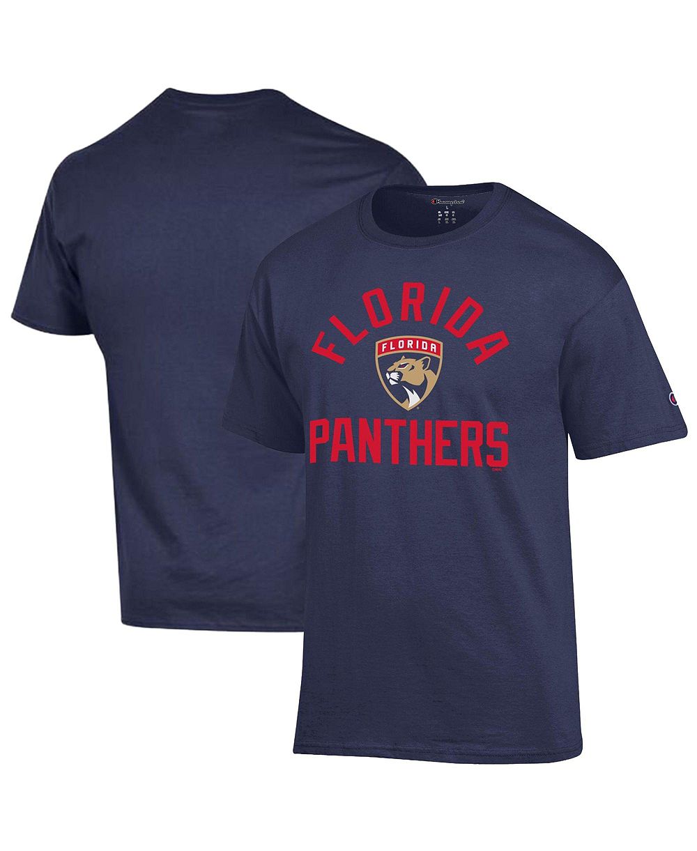 Мужская футболка Champion Navy Florida Panthers Primary Logo Jersey
