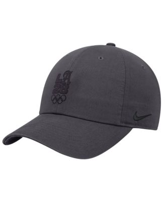 Nike Регулируемая кепка LA28 Summer Olympics Club для мальчиков и девочек, антрацитовый цвет