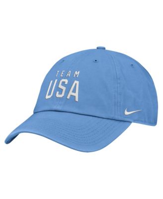 Nike детская регулируемая кепка без козырька Team USA светло-голубого цвета для мальчиков старшего школьного возраста