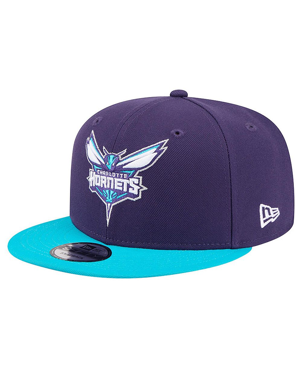 New Era Мужская фиолетовая кепка Charlotte Hornets Two-Tone 9FIFTY Snapback