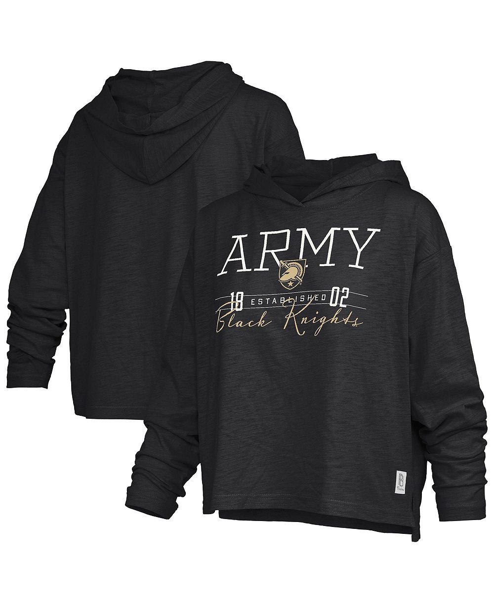 Pressbox женская футболка с длинным рукавом и капюшоном длины талии Army Black Knights