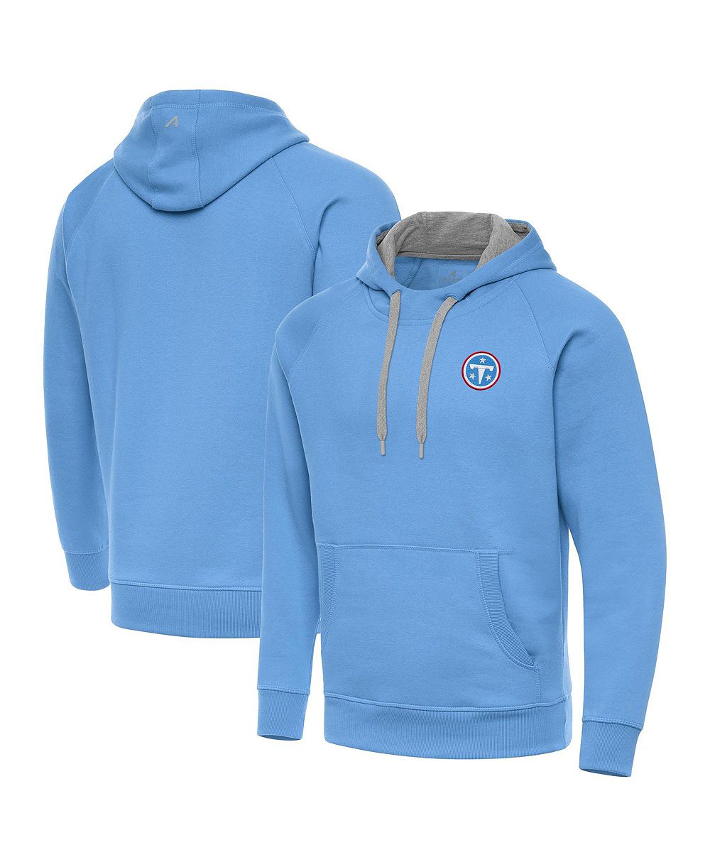 Мужское худи Antigua Light Blue Tennessee Titans Victory