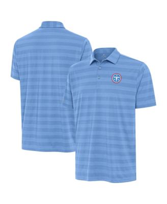 Antigua Men's Light Blue Tennessee Titans Tunnel Polo Shirt