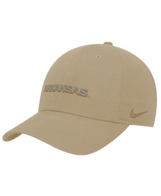 Мужская кепка Nike Beige Arkansas Razorbacks Club Adjustable
