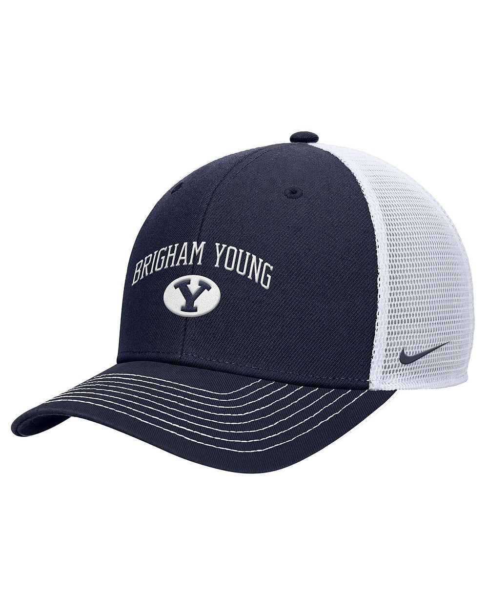Nike Мужская темно-синяя регулируемая кепка BYU Cougars Rise