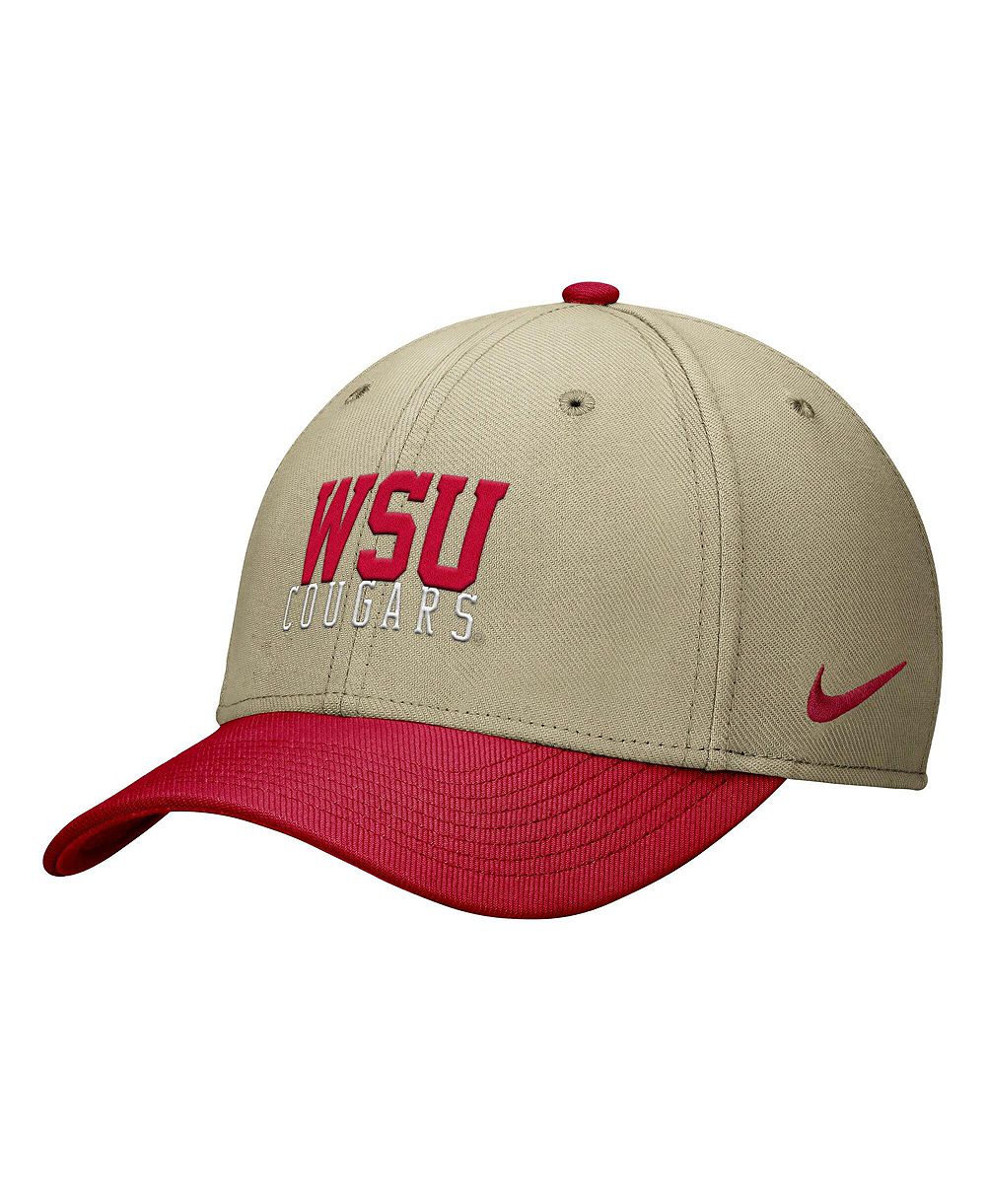Nike Men's Beige/Crimson Washington State Cougars Dri-FIT SwooshFlex Hat