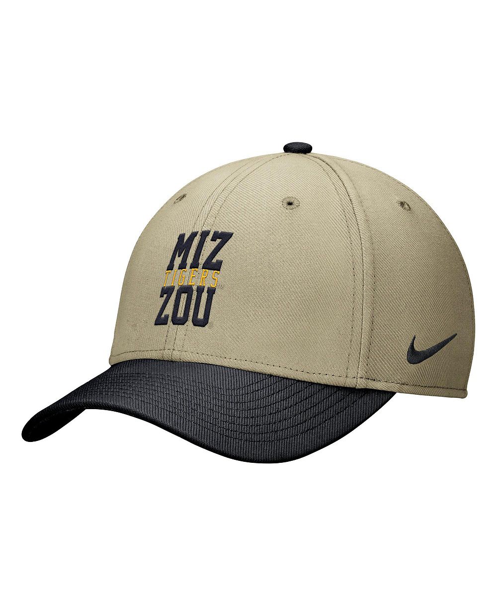 Nike мужская бежево-черная кепка Missouri Tigers Dri-FIT SwooshFlex
