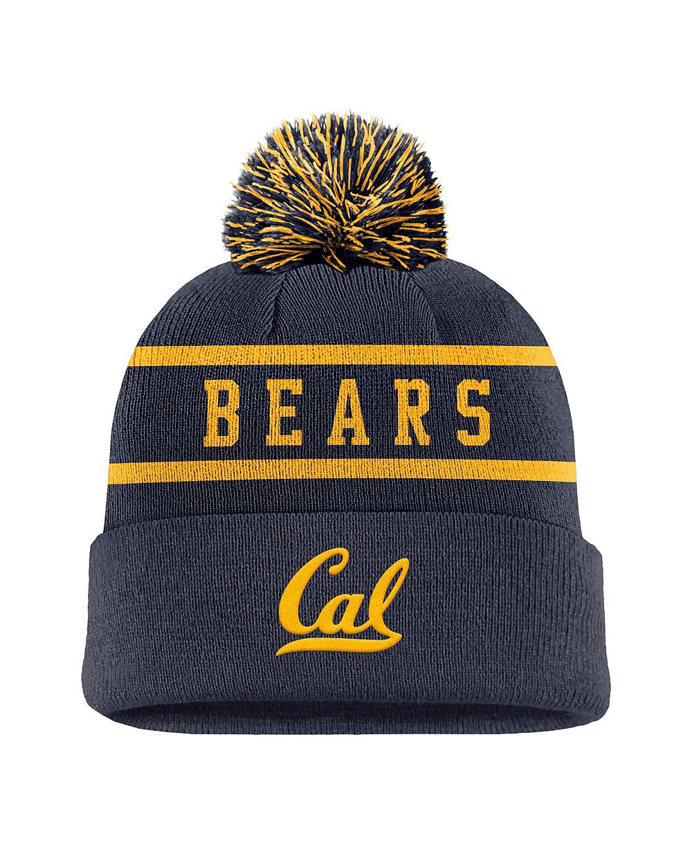 Nike мужская темно-синяя вязаная шапка с помпоном Cal Bears Peak Cuffed