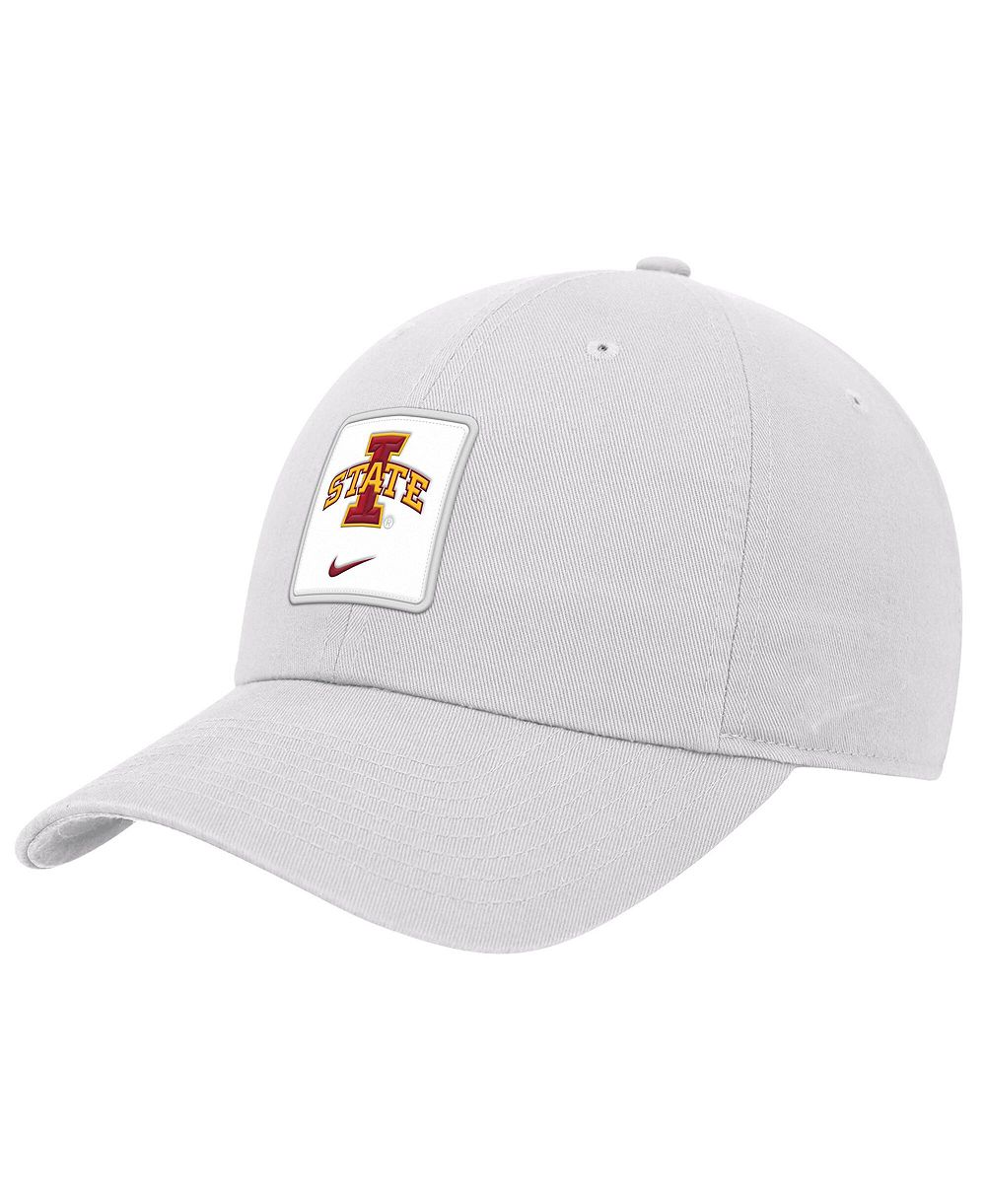 Мужская регулируемая кепка Nike белого цвета с логотипом Iowa State Cyclones