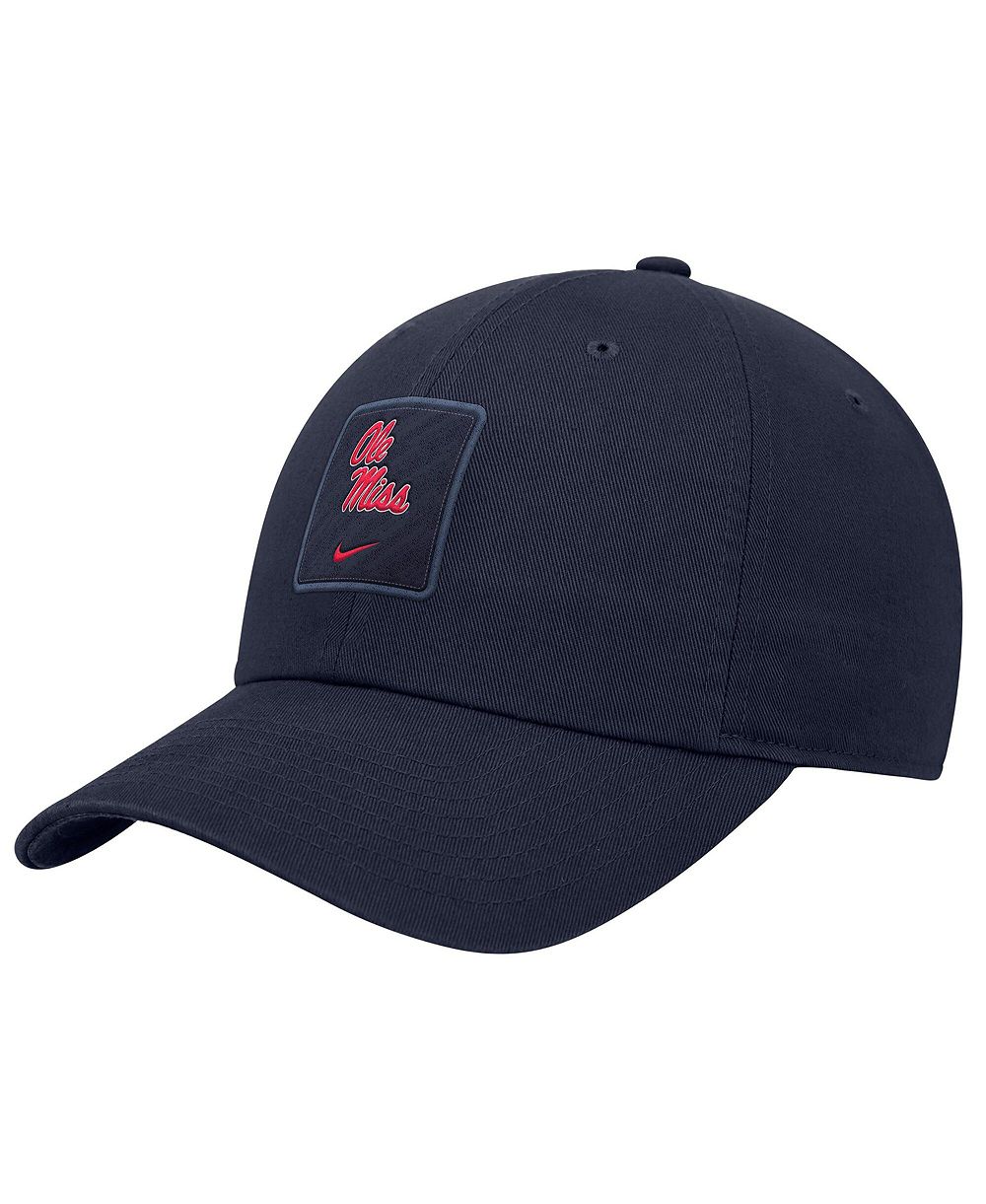 Nike мужская регулируемая кепка Navy Ole Miss Rebels 2026 On-Field Club
