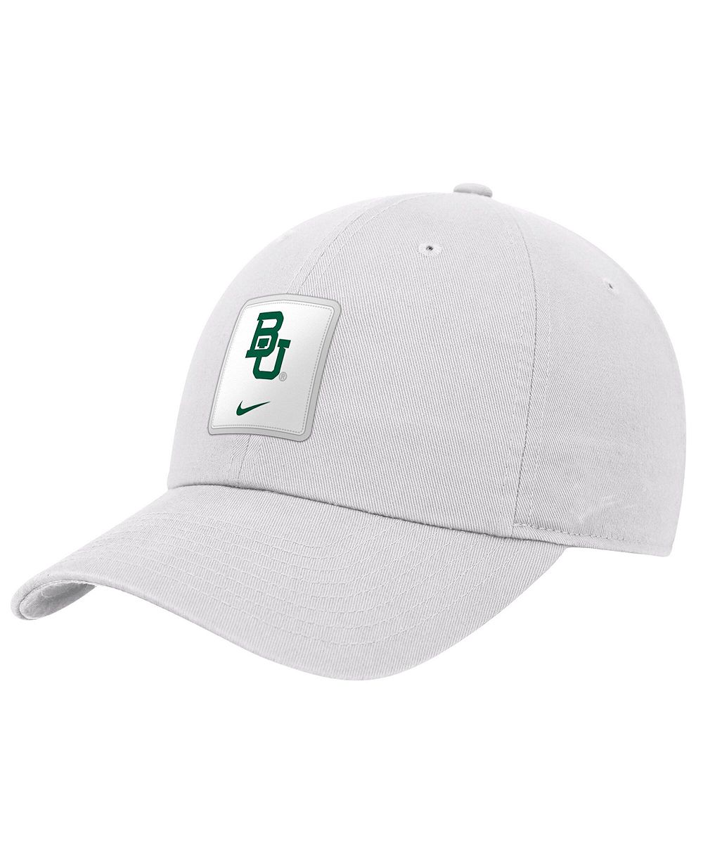 Мужская регулируемая кепка Nike Baylor Bears 2026 On-Field Club белого цвета