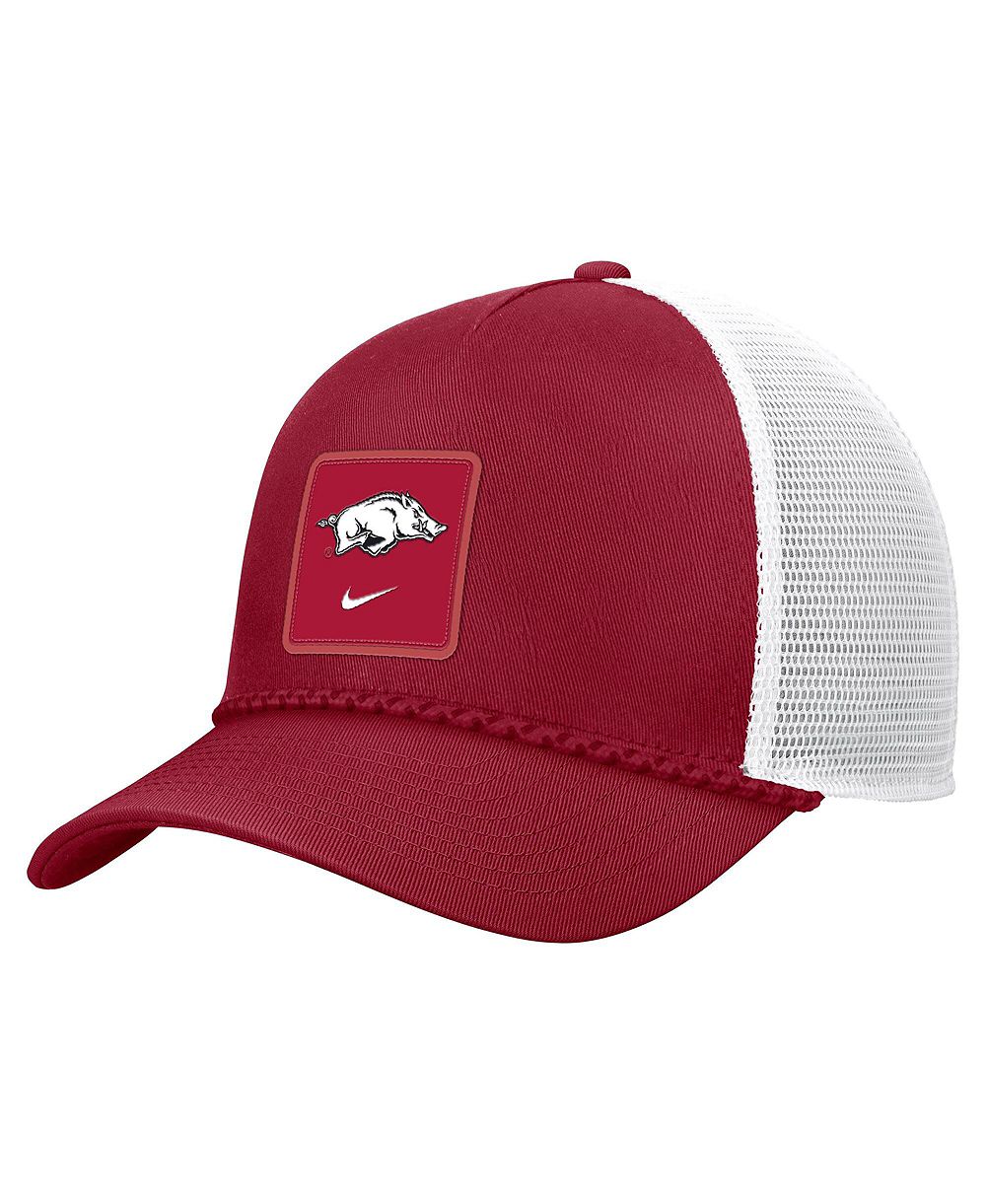 Nike Men's Cardinal Arkansas Razorbacks 2026 On-Field Rope Adjustable Trucker Hat