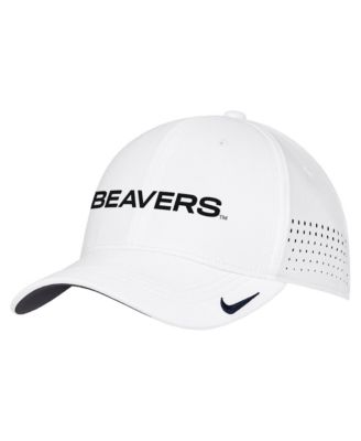 Мужская кепка Nike White Oregon State Beavers 2026 On-Field AeroBill SwooshFlex Dri-FIT