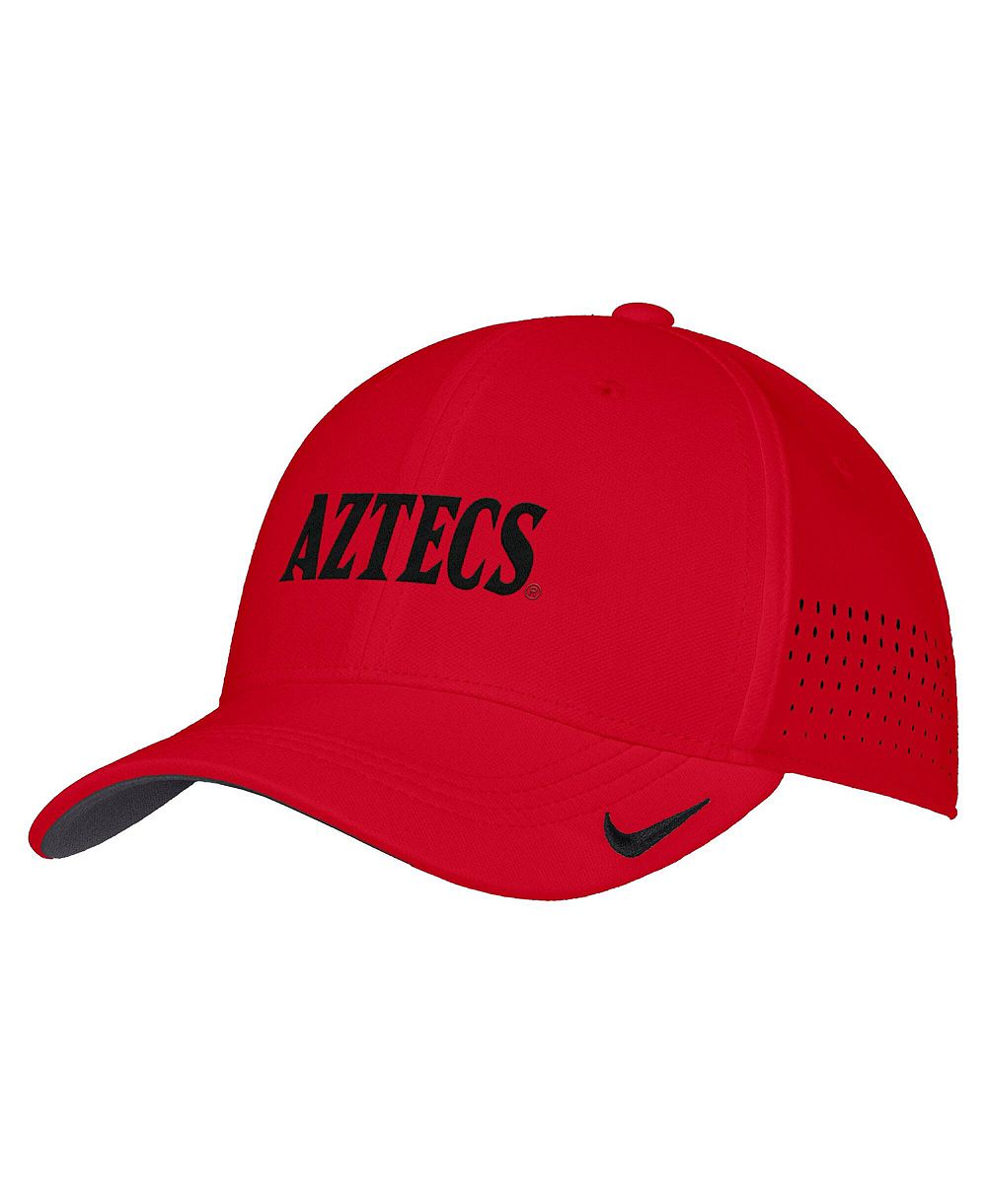 Nike Men's Red San Diego State Aztecs 2026 On-Field AeroBill SwooshFlex Dri-FIT Hat