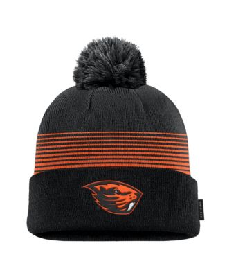Мужская вязаная шапка Nike с помпоном и козырьком, Oregon State Beavers 2026, для игры на поле
